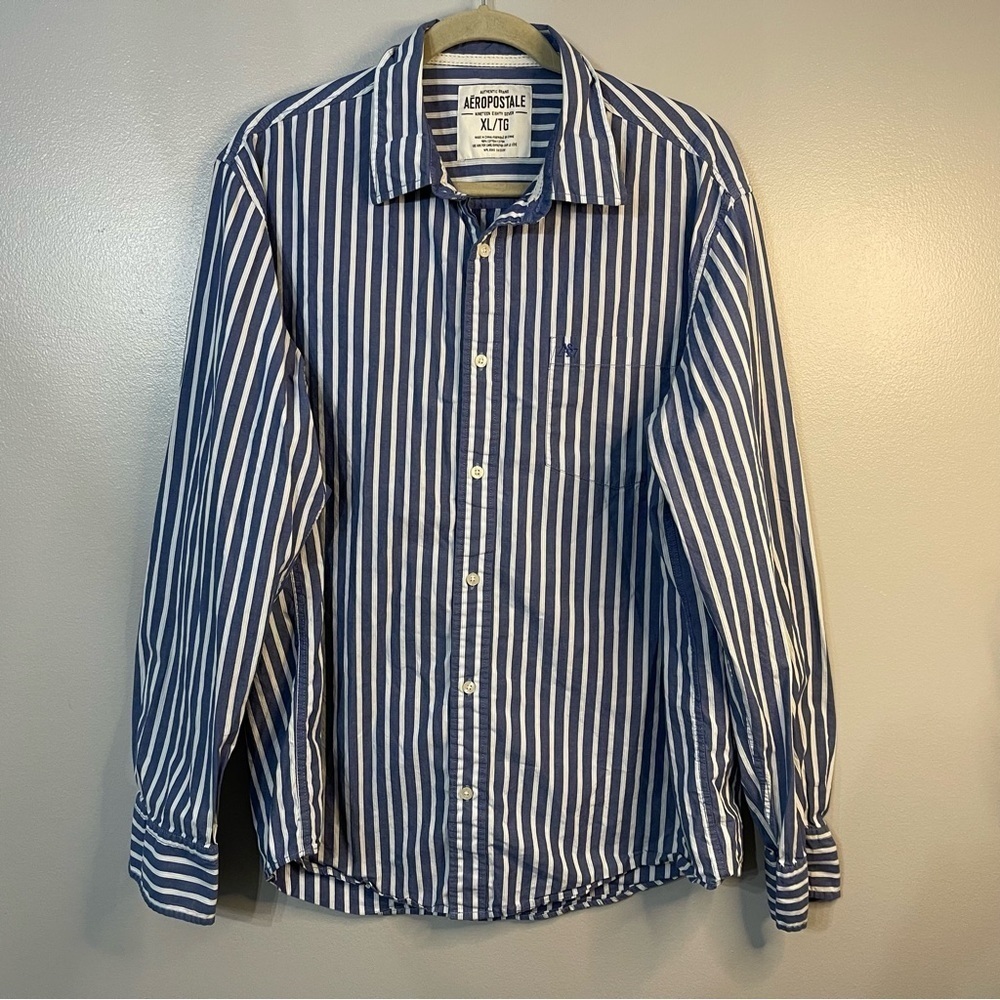 Aeropostale Striped Button Down 2010s Size XL